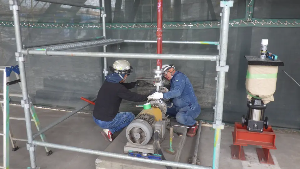復水器ポンプ増設 - 愛知県名古屋市における施工写真